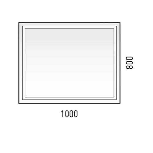 Corozo Барго 100 Зеркало LED сенсор (SD-00000804
