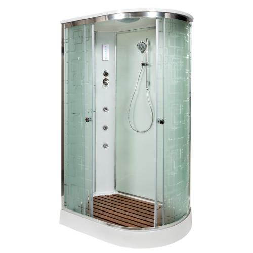 Душевая кабина Deto Em EM1512 L гм-эл 120 x 80 см, с крышей, с гидромассажем