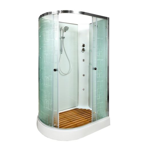 Душевая кабина Deto Em EM1512 R N гм, 120 x 80 см, без крыши, с гидромассажем