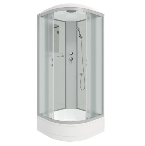 Душевая кабина NG-3301-14, 90х90х215 см, поддон 26 см, матовое стекло