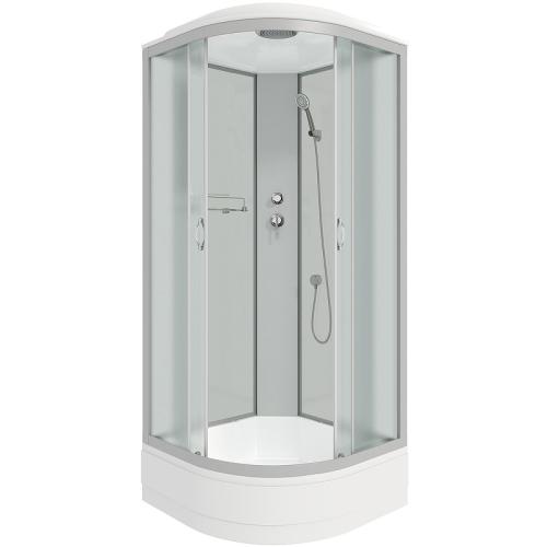Душевая кабина NG-3302-14, 100х100х215 см, поддон 26 см, матовое стекло