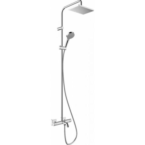 Душевая система Showerpipe 230 1jet с термостатом для ванны EcoSmart Hansgrohe, хром