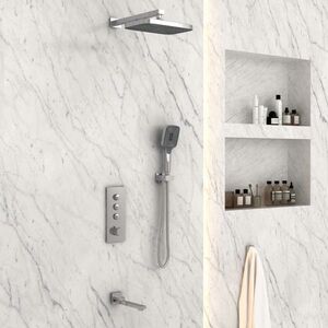 Душевой комплект Vincea VSFW-433T1CH встраиваемый, термостатический, трехрежимный, хром