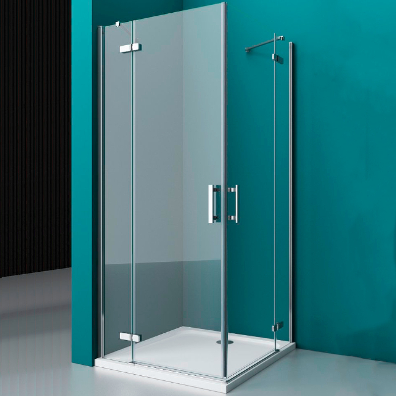 Душевой уголок BelBagno Kraft 100х90 KRAFT-AH-22-100/90-C-Cr-L Хром стекло прозрачное