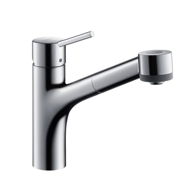 Hansgrohe 32841000 Talis S Смеситель для кухни, однорычажный, с выдвижным душем, 1/2