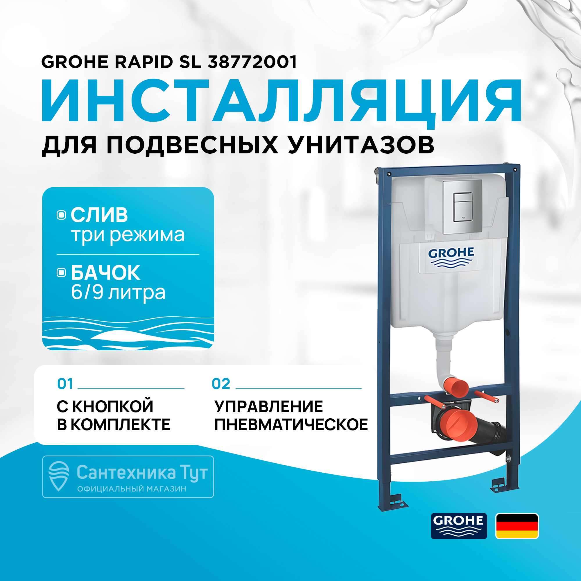 Инсталляция для унитаза Grohe