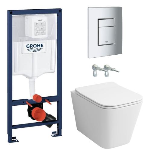 Инсталляция GROHE Rapid SL с подвесным унитазом Azario Mona