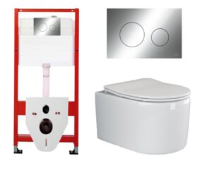 Комплект инсталляция Tece Loop + унитаз Ceramica Nova Moments с кнопкой