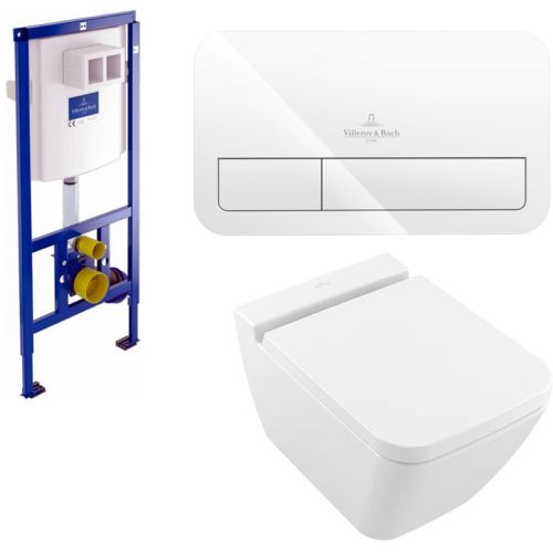Комплект унитаз подвесной с инсталляцией Villeroy & Boch Finion 4664 R0 R1