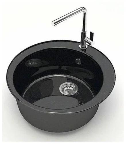 Кухмойка Granit MARRBA глянц Браун Z510 Q4 черный