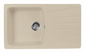 Кухонная мойка AquaGranitEx M-12 бежевая