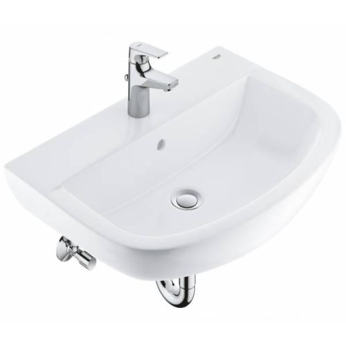 Набор для ванной: раковина, смеситель StartFlow и сифон, GROHE Bau Ceramic, (
