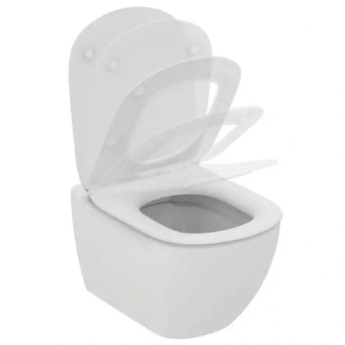 Подвесной безободковый унитаз Ideal Standard Tesi с технологией RimLS+ T536001