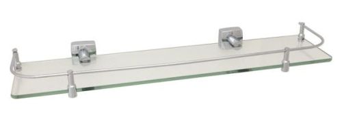 Полка стеклянная Fixsen Kvadro, хром (FX-61303В