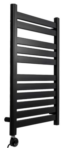 Полотенцесушитель электрический Grois Leila 500x800 черный матовый