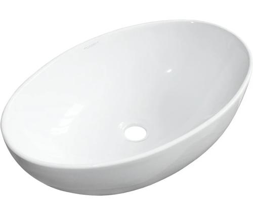 Раковина Sanita Luxe Ringo Cut, накладная, белая (RNGSLWB01C