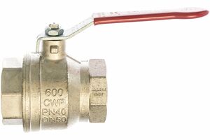 Шаровой кран RuB, 2 DN50 PN40, ВР-ВР, серия MILANO (S.90), ручка S90I