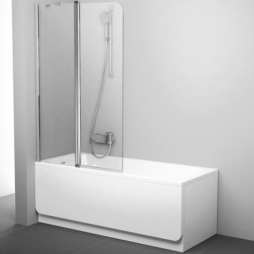 Ширма на ванну Ravak Chrome CVS2-100 L 7QLA0C00Z1 профиль Хром стекло Transparent