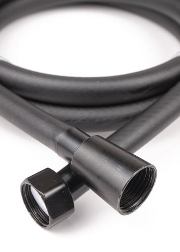 Шланг для душа из ПВХ TUBOFLEX 150 см концевые детали чёрные матовые 1/2 чёрный-матовый