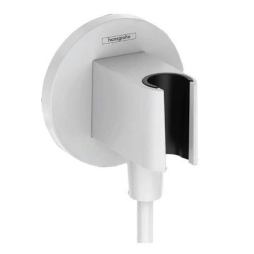Шланговое подсоединение с держателем душа Hansgrohe, матовый белый 268887