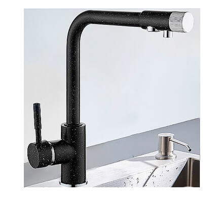 Смеситель для кухни MATRIX SMF-323267/BK (2 в 1) для фильтра питьевой воды