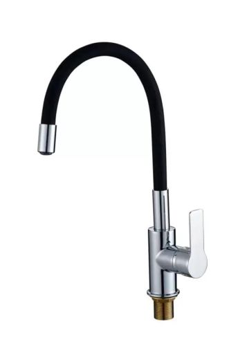 Смеситель для кухонной мойки с гибким изливом RUSH Siple (SI7335-60Black