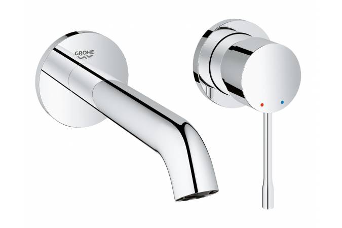 Смеситель для раковины GROHE Essence+ на 2 отверстия, внешняя часть, хром (19408001