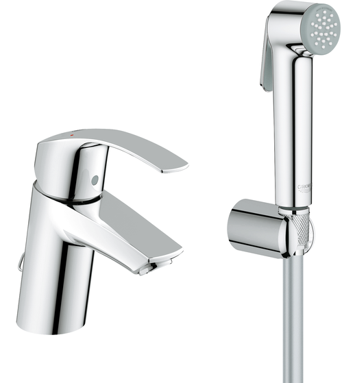 Смеситель для раковины Grohe Eurosmart с гигиеническим душем 23124002