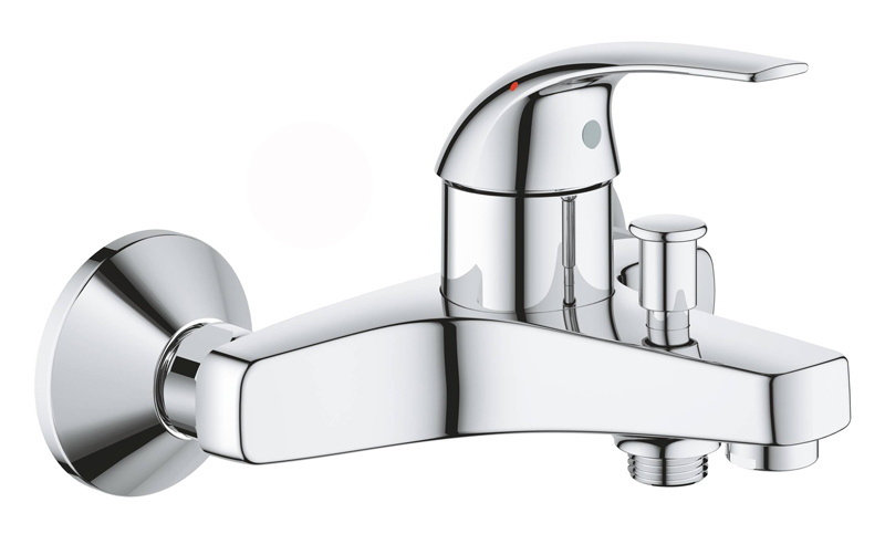 Смеситель для ванны GROHE BauCurve, настенный монтаж, хром (23599000