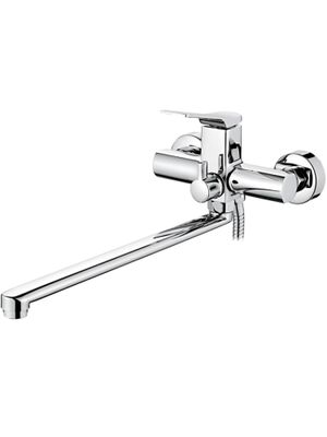 Смеситель для ванны Ledeme H75 L2275 с длинным изливом, латунь, хром