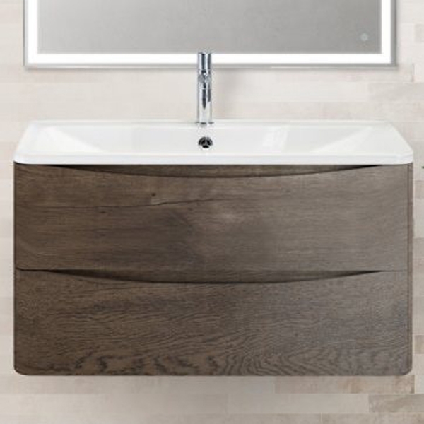 Тумба под раковину BelBagno ACQUA-1000-2C-SO-RNG подвесная Robere Nature Grigio