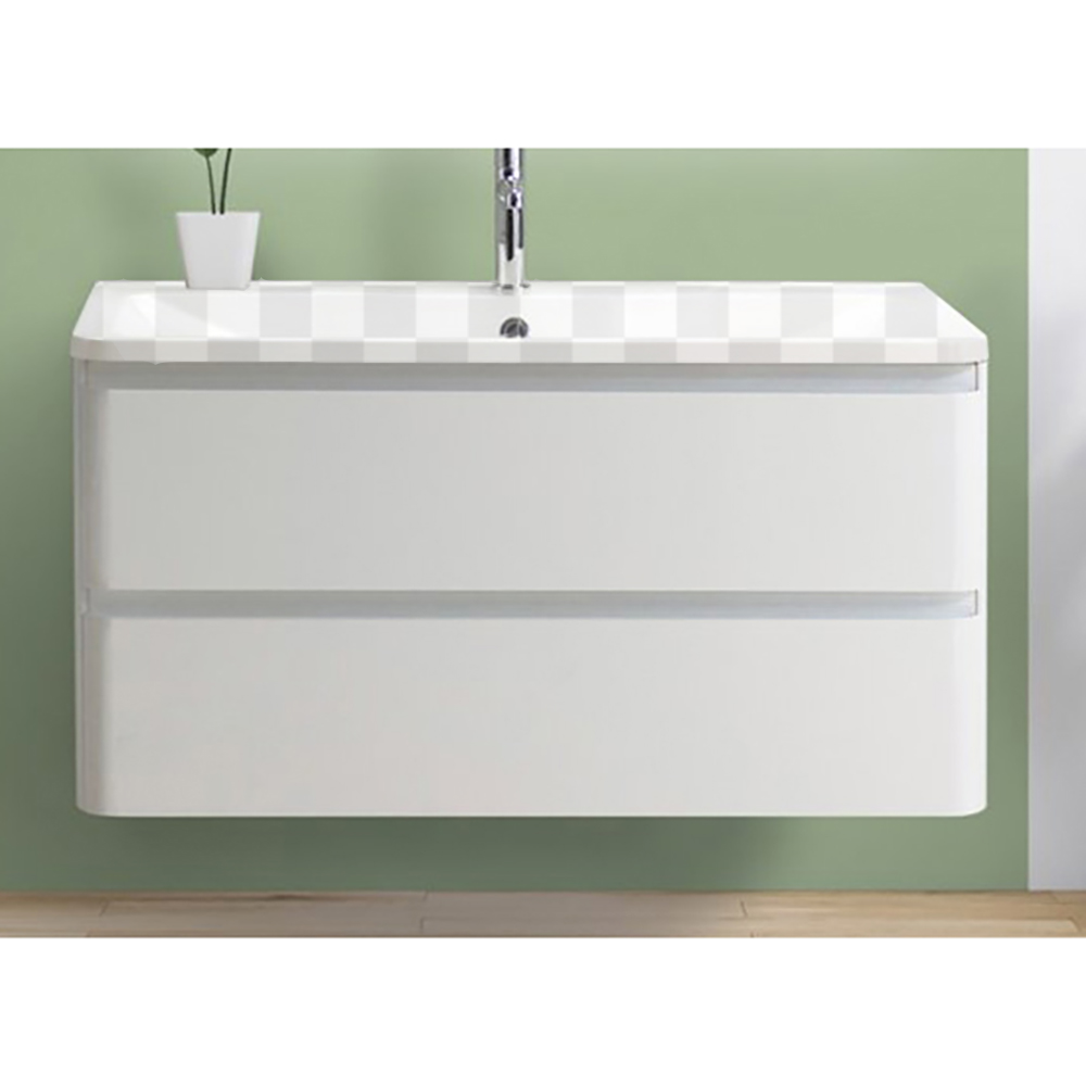 Тумба под раковину Belbagno Albano 600-2C-SO-BL Bianco Lucido