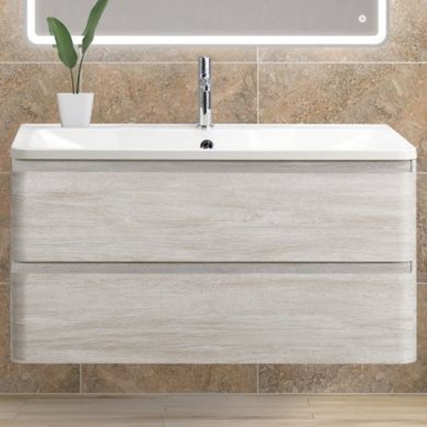 Тумба под раковину BelBagno ALBANO-800-2C-SO-RVB подвесная Rovere Vintage Bianco