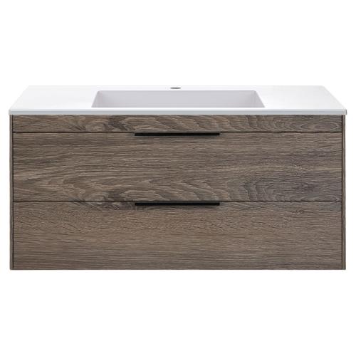 Тумба под раковину Vincea Chiara 2D 1000 подвесная, 2 выкатных ящика soft-close, R.Oak