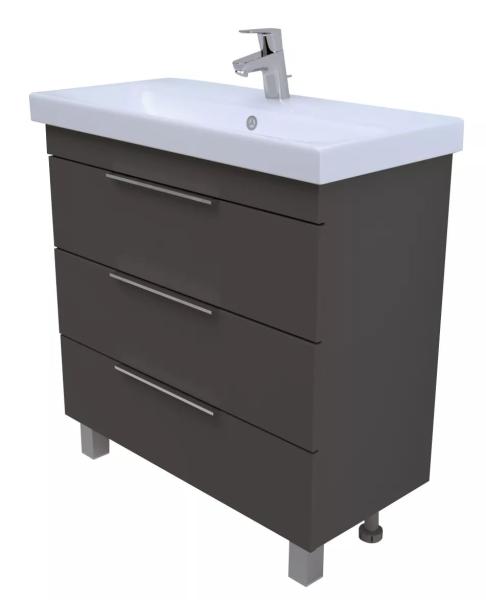 Тумба с раковиной 1Marka Gaula 60Н Black