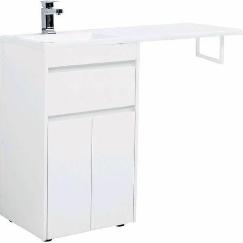 Тумба с раковиной Aquanet Токио 110 L 239204 Белая
