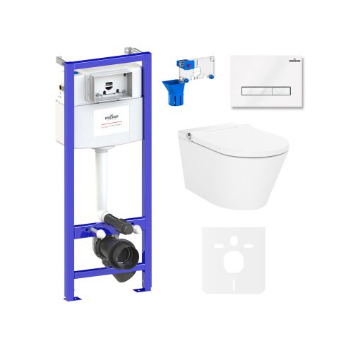 Умный комплект 7 в 1 Lavinia Boho Smart V-Clean 87561154, премиум со стеклянной клавишей