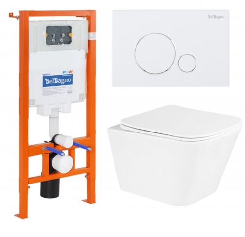 Унитаз с инсталляцией BelBagno Due