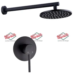 Комплект для душа Warmer Black Line 400200-10D